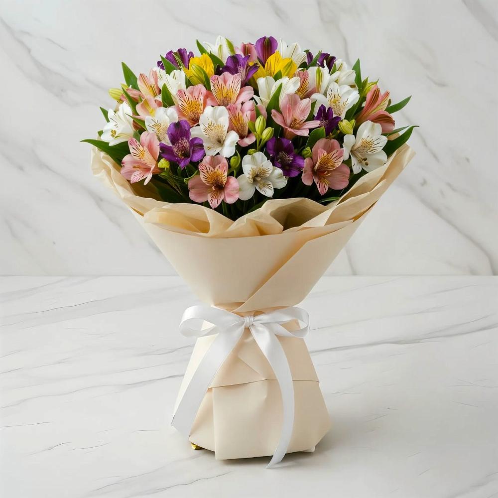 Букет цветов из: Альстромерии в Дондуковской