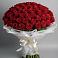 Букет 101 Красная роза Блэк Мэджик в Дондуковской