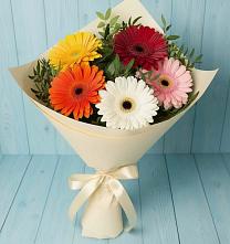 Букет цветов из:  Герберы в Дондуковской