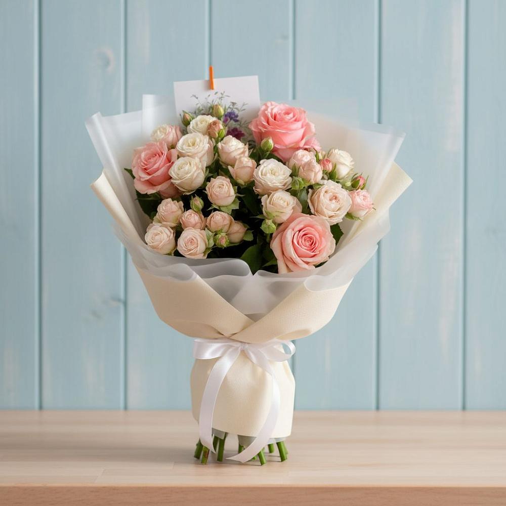 Букет цветов из: Розы в Дондуковской