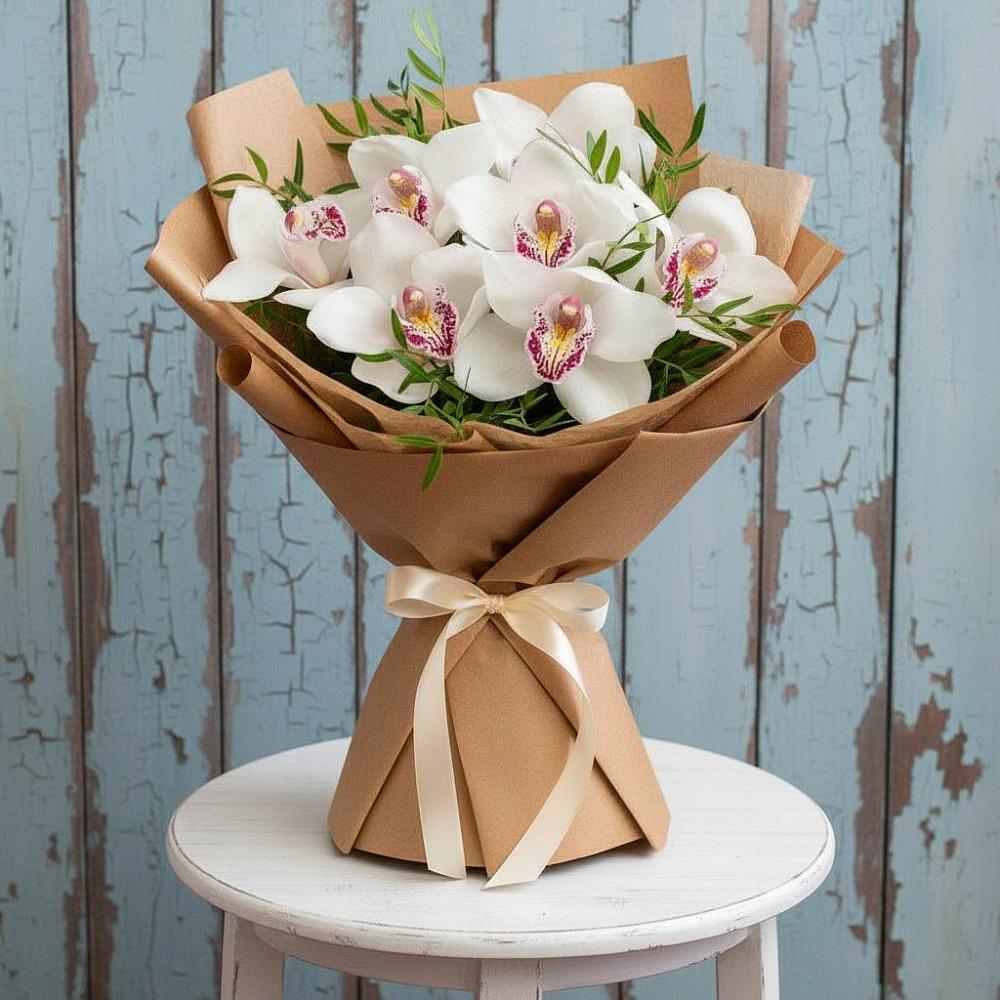 Букет цветов из: Орхидеи и Розы в Дондуковской