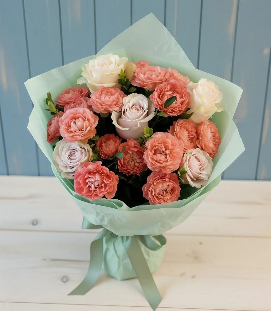 Букет цветов из: Розы в Дондуковской