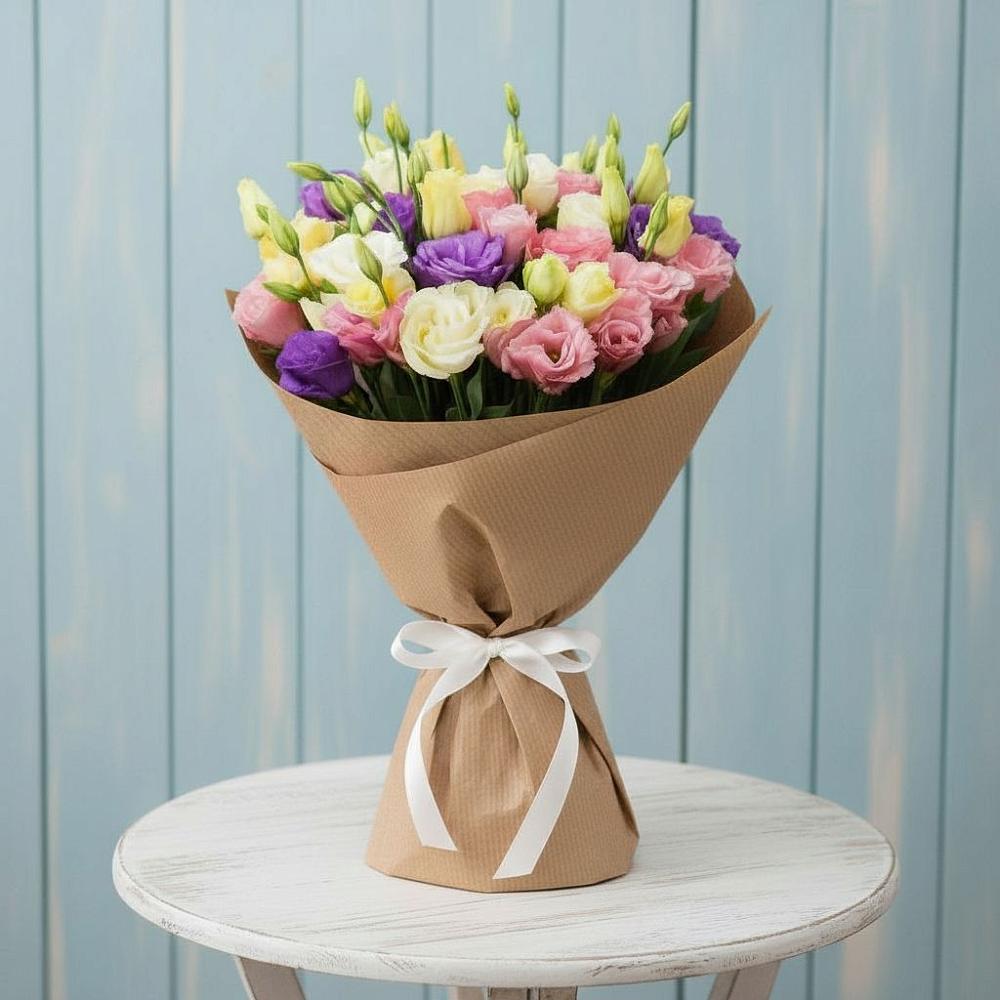 Букет цветов из: Лизиантусы в Дондуковской