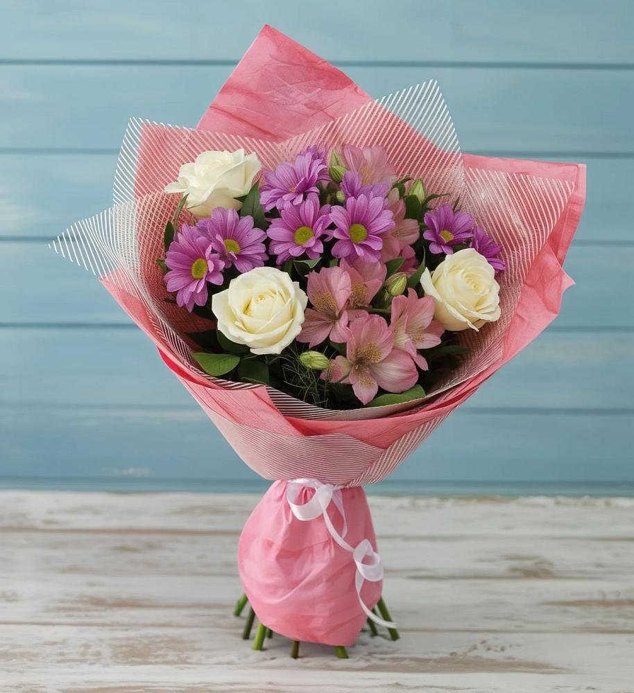 Букет цветов из: Герберы в Дондуковской