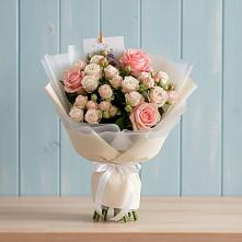 Букет цветов из:  Розы в Дондуковской