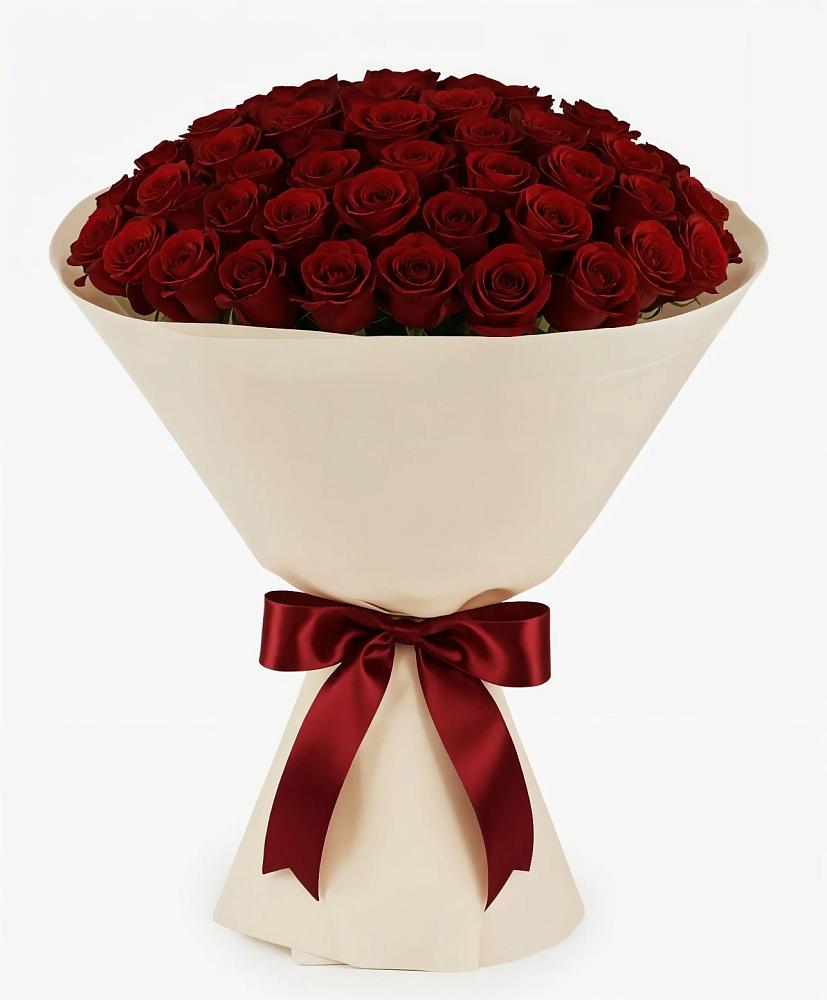 Букет 101 Бордовая роза Блэк Бакарра в Дондуковской