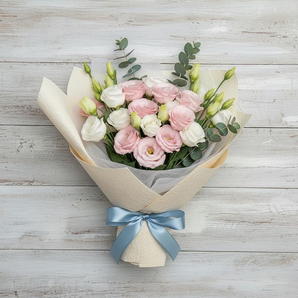 Букет цветов из: Лизиантусы в Дондуковской